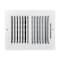 True Aire Tru Aire 6 in. H X 8 in. W 2-Way Powder Coat White Steel Wall/Ceiling Register C102M 08X06 - alternate 1